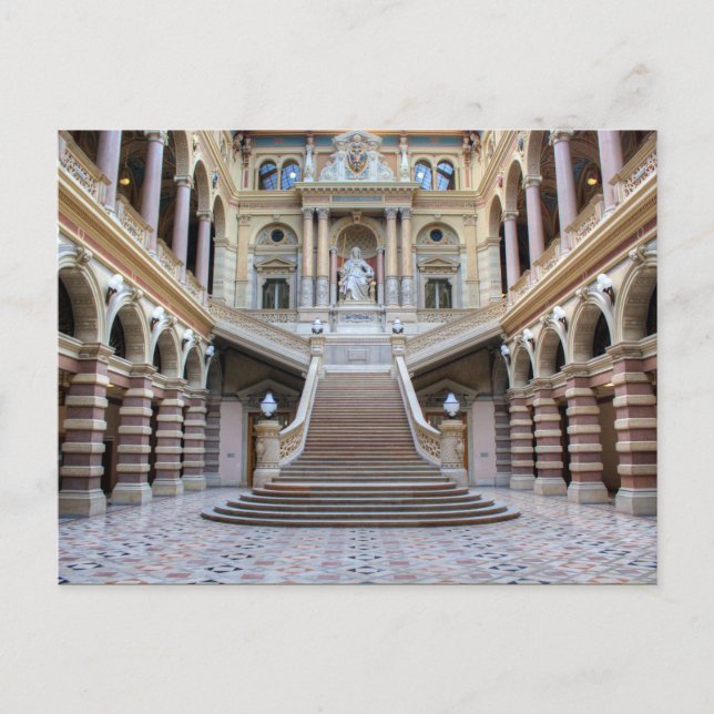 Staircase In Justizpalast, Vienna Austria Postcard (Front)