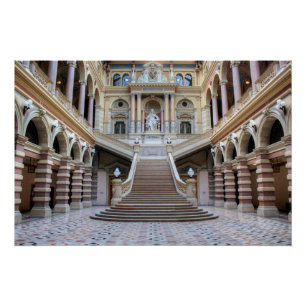 Staircase In Justizpalast, Vienna Austria Poster