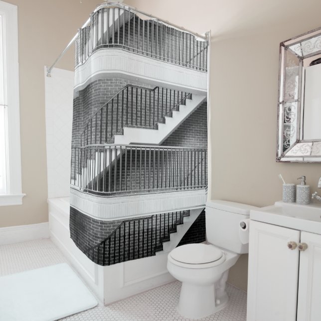 Staircase Shower Curtain (In Situ)