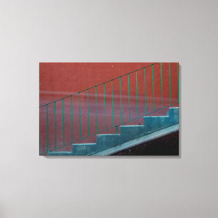 Stairs And Railing Still Life Canvas Print