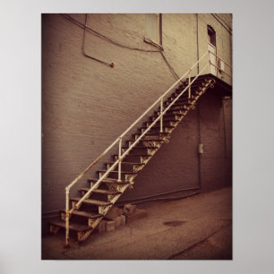 Stairs in Albia, Iowa Poster