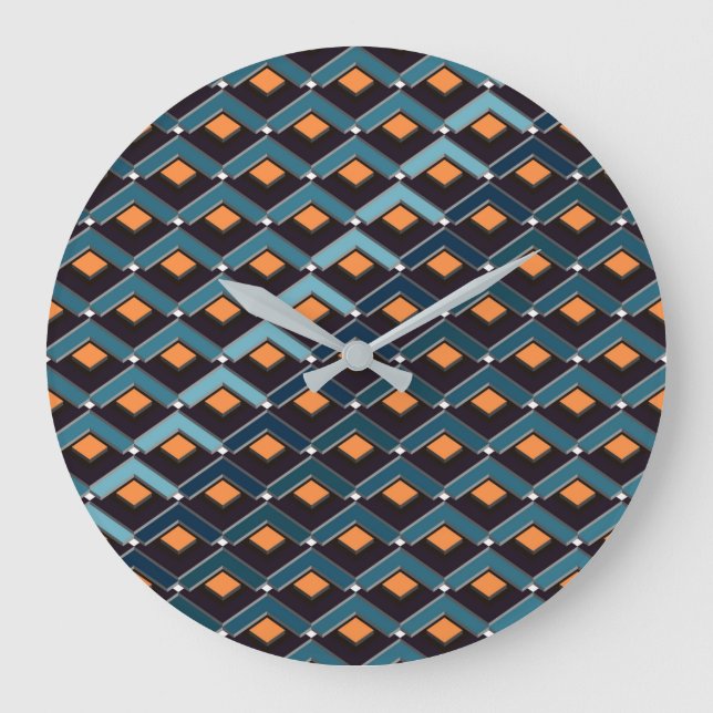 Stairs in Stairs pattern Altona Large Clock (Front)