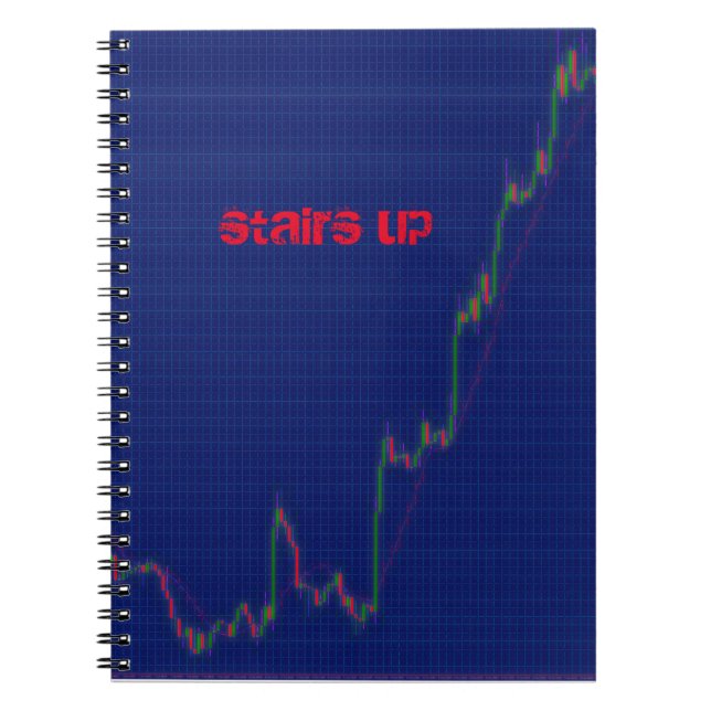 Stairs up Candlestick Chart Notebook (Front)