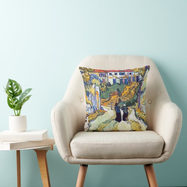 Stairway at Auvers by Vincent Van Gogh   Cushion (Chair)