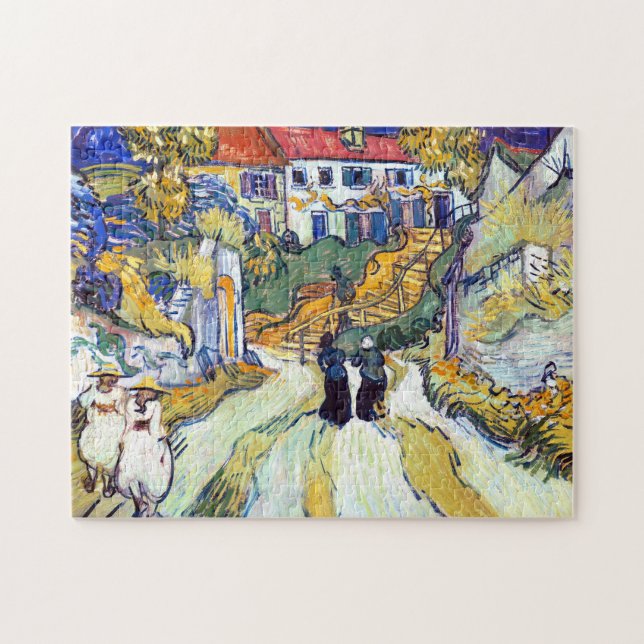Stairway at Auvers by Vincent Van Gogh   Jigsaw Puzzle (Horizontal)