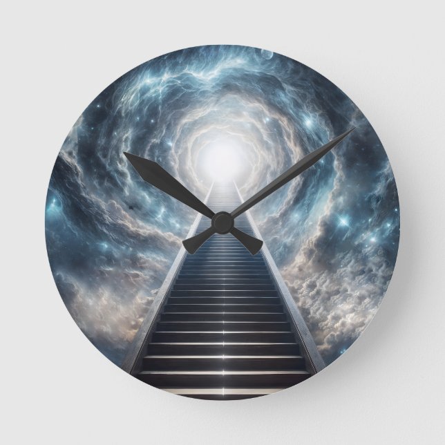 Stairway to Heaven Round Clock (Front)