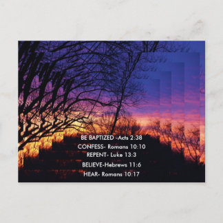 STAIRWAY TO HEAVEN with verses Postcard