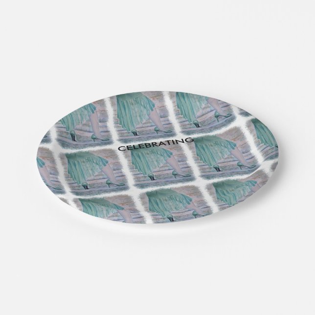 STAIRWAY TO .... PAPER PLATE (Angled)