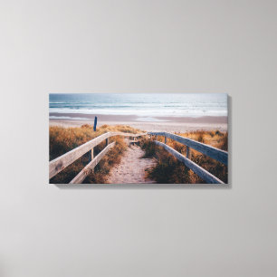 Stairway to the Sea Canvas Print