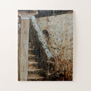 Stairway Worn by Time and Precision Jigsaw Puzzle