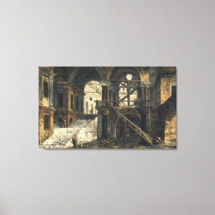 Stairwell in a Renaissance House, c.1741-42 Canvas Print