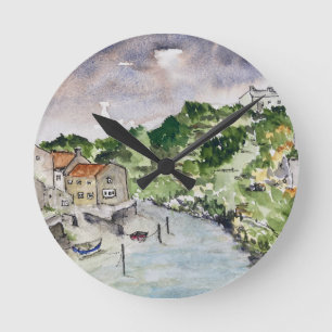 Staithes Beck Whitby Round Clock