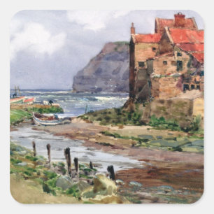 Staithes, c.1897-1918 square sticker