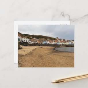 Staithes Harbour Beach and Village Front Postcard