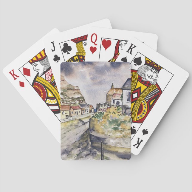 Staithes Harbour  Playing Cards (Back)