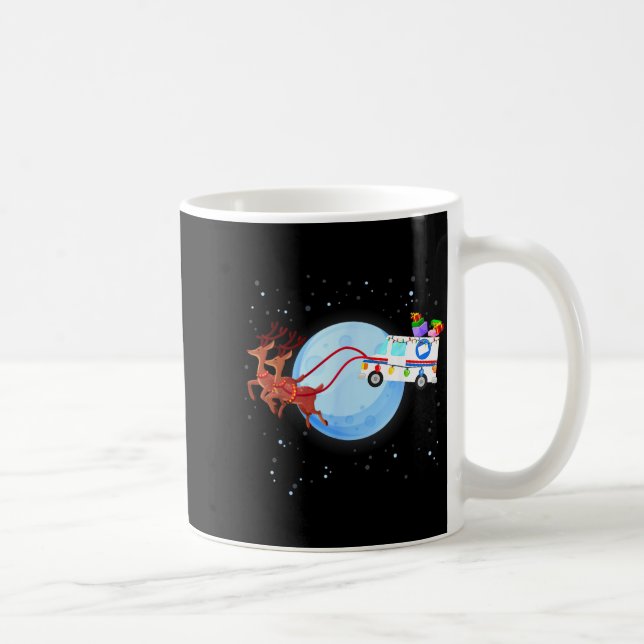 Stal Worker Christmas Mail Truck Funny Mailman Gif Coffee Mug (Right)