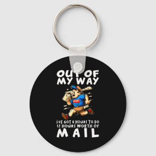 Stal Worker Funny Delivery Mailman Key Ring