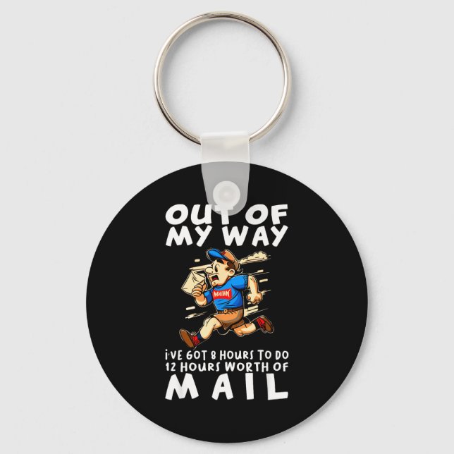 Stal Worker Funny Delivery Mailman  Key Ring (Front)