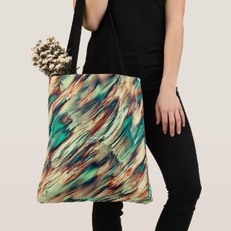 Stalagmite or rock with flashy colours tote bag