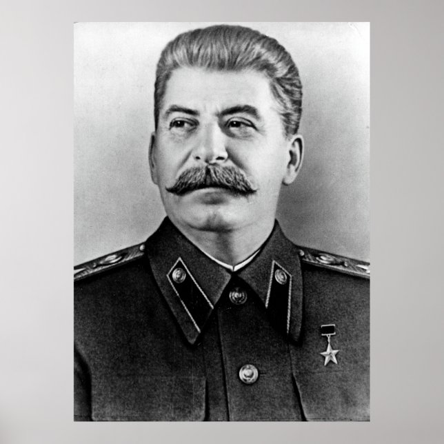 Stalin photo portrait poster (Front)