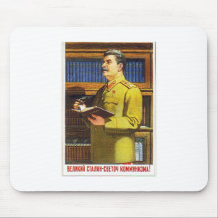 stalin poster art mouse mat