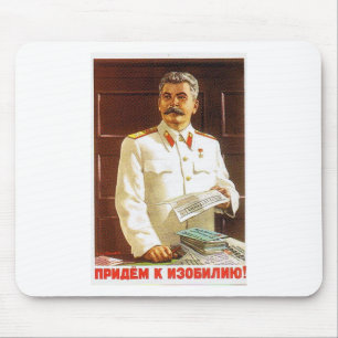 stalin poster art mouse mat