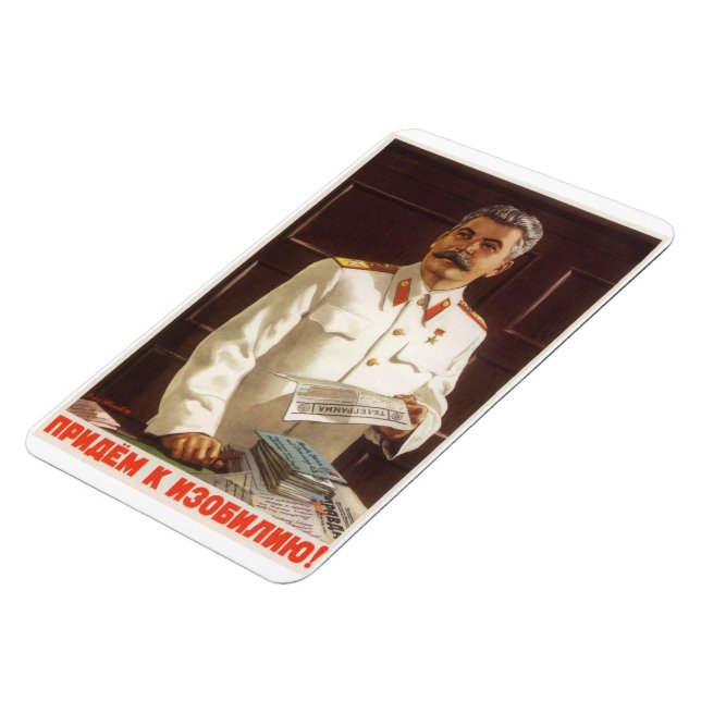 Stalin Soviet Poster Magnet (Left Side)