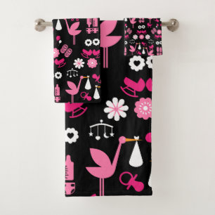 Stalk Delivery Twin Baby Room Bath Towel Set
