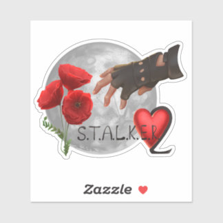 Stalker 2 Sticker with Silver Moon