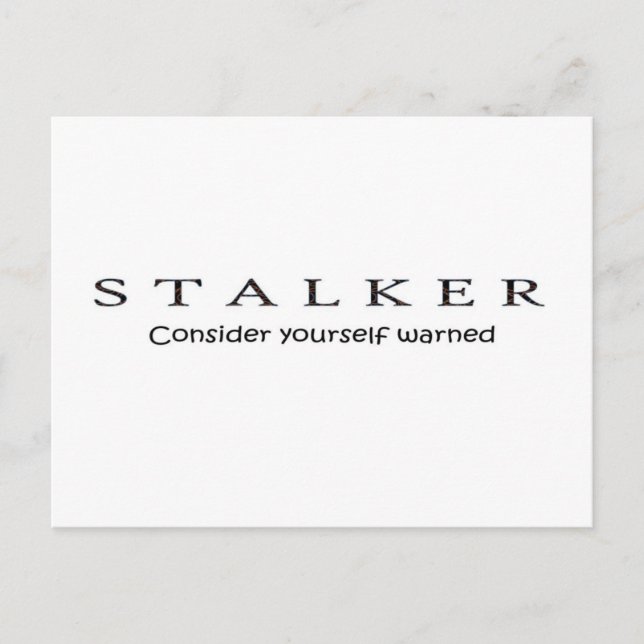 STALKER POSTCARD (Front)