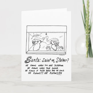 Stalker Santa Holiday Card