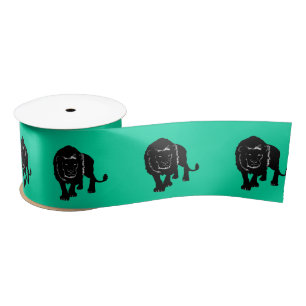 Stalking Lion - Satin Ribbon