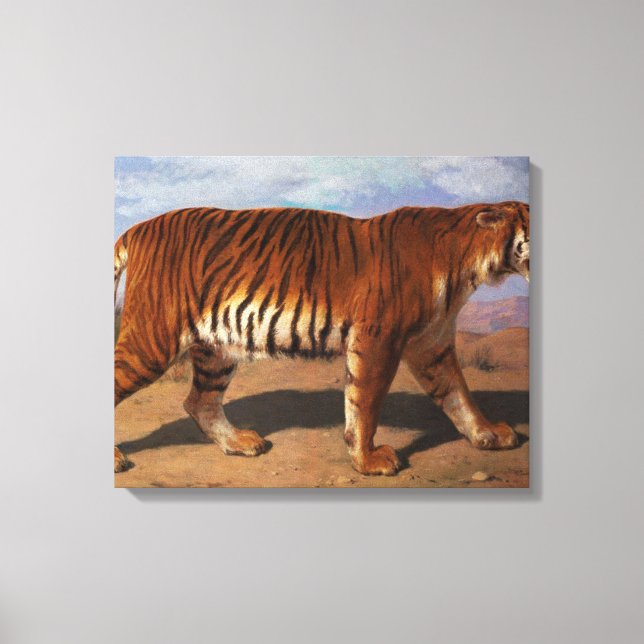 Stalking Tiger (by Rosa Bonheur) Canvas Print (Front)