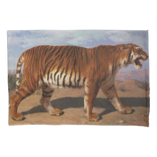 Stalking Tiger (by Rosa Bonheur) Pillowcase