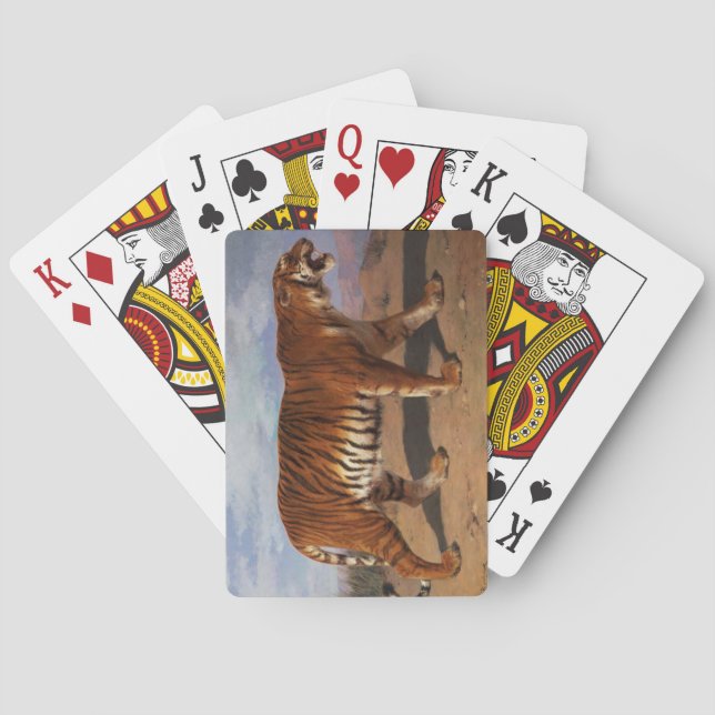 Stalking Tiger (by Rosa Bonheur) Playing Cards (Back)