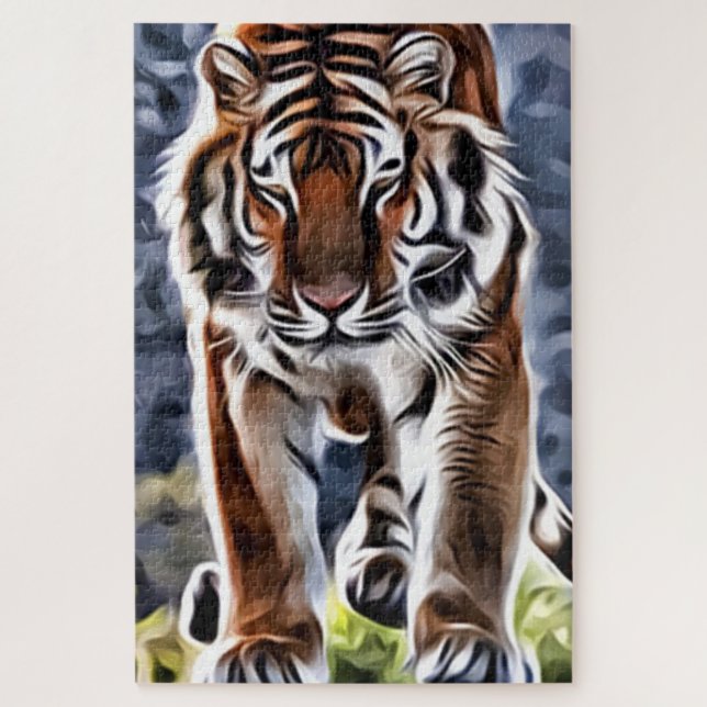 Stalking Tiger Jigsaw Puzzle (Vertical)