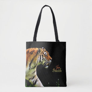 Stalking Tiger *Personalise* Tote Bag