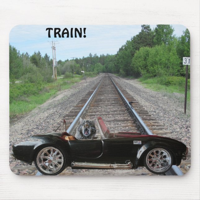 Stalled on the Tracks! Mouse Mat (Front)