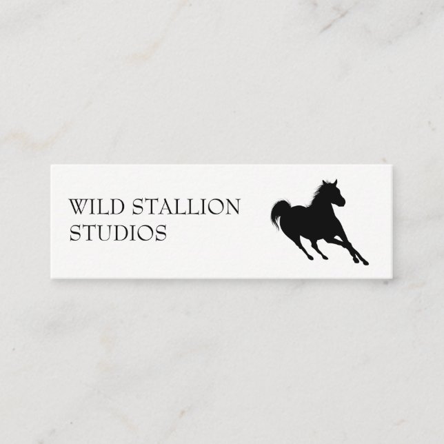 Stallion | Animal | Productions Video Animation Mini Business Card (Front)