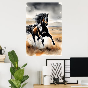 Stallion in Full Stride Poster