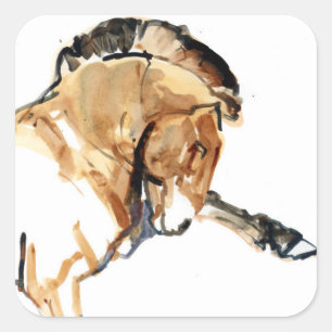 Stallion Square Sticker