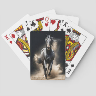 Stallion Wild Animal Elegant Dramatic Portrait Art Playing Cards