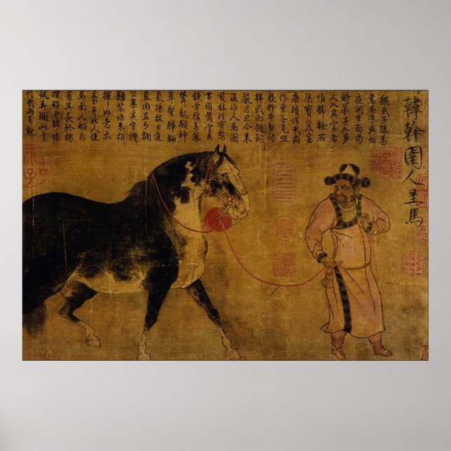 Stallion with Groom Poster (Front)