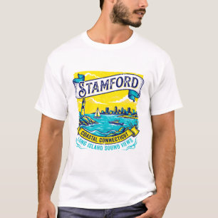 Stamford Coastal Connecticut Long Island Sound Vie T-Shirt