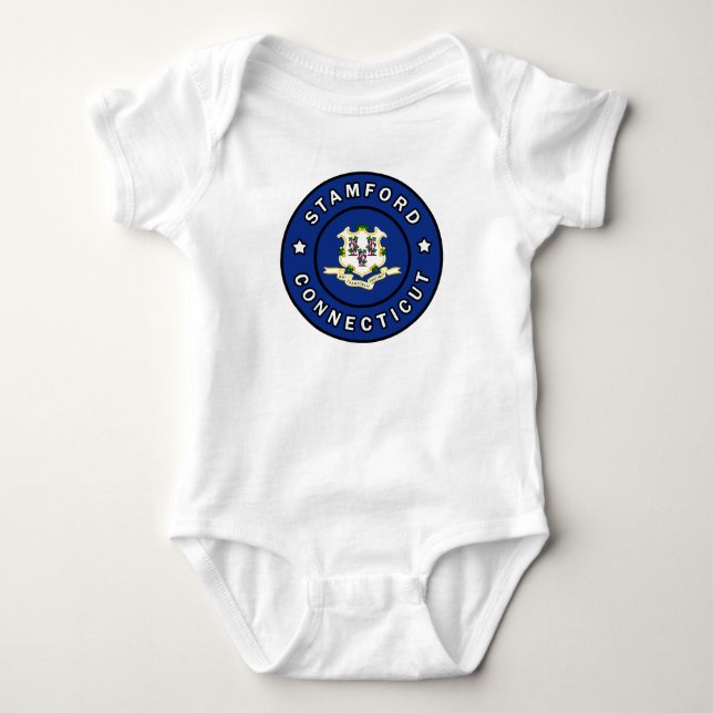 Stamford Connecticut Baby Bodysuit (Front)