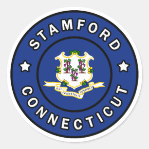 Stamford Connecticut Classic Round Sticker