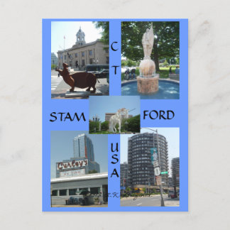 Stamford Ct Downtown Centre Postcard