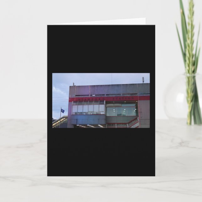 Stamford Train Station from I95 Card (Front)