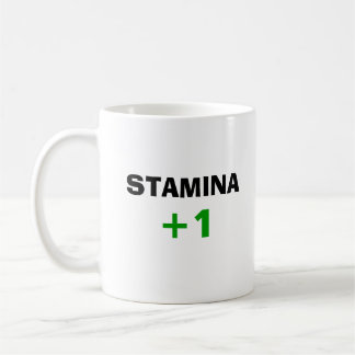 STAMINA +1 (Right handed) Coffee Mug