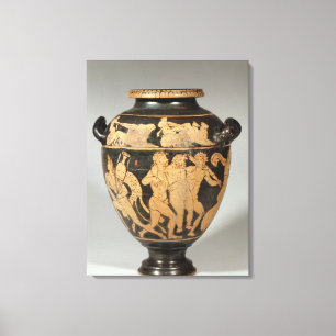 Stamnos, Dionysiac scene, Etruscan red-figured per Canvas Print
